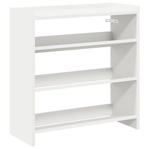 vidaXL Kenk&auml;teline valkoinen 60x25x62 cm tekninen puu