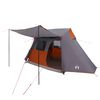 vidaXL Tunneliteltta Harmaa ja oranssi 475 x 220 x 192 cm