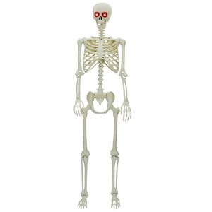 vidaXL Halloween Luuranko valkoinen 155 x 38,5 cm Polypropeeni