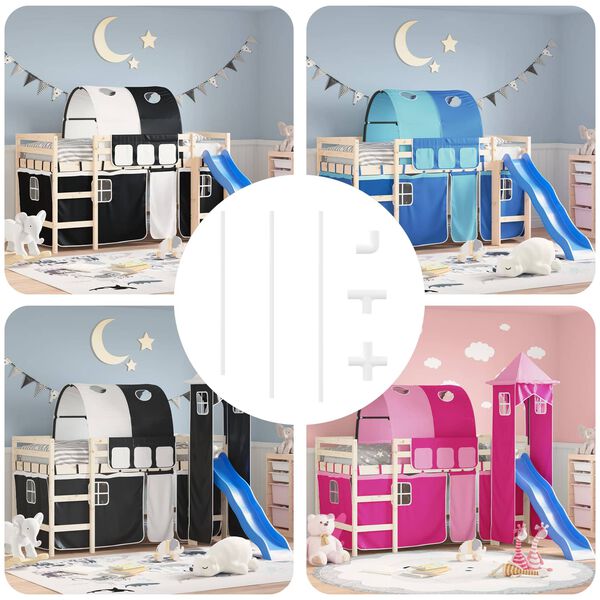 vidaXL PVC-putki 2 pcs Valkoinen 12,2 x 1,8 x 500 mm PP ja PE