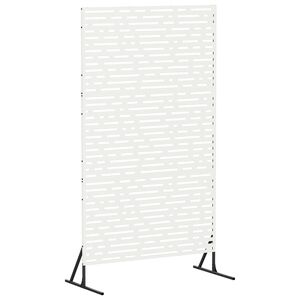 vidaXL Yksityisyysn&auml;ytt&ouml; 100 x 50 x 180 cm Ter&auml;s valkoinen
