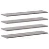vidaXL Sein&auml;hyllyt 4 kpl harmaa Sonoma 80x20x1,5 cm tekninen puu