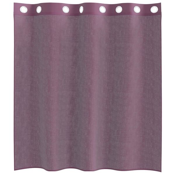 vidaXL Voileeverhot läpiviennillä 2 kpl purppura 140x140 cm
