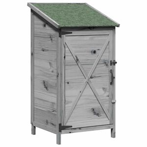 vidaXL Puutarhasuoja Harmaa 59,5 x 56 x 113,5 cm S&auml;teisen kuusipuu