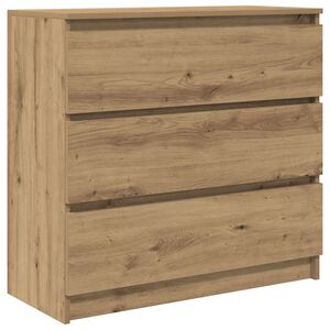 vidaXL Senkki artesaani tammi 80x35x76 cm tekninen puu