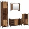 vidaXL Kylpyhuoneen kaappisetti 4 kpl Vanha puu 40 x 36 x 181 cm