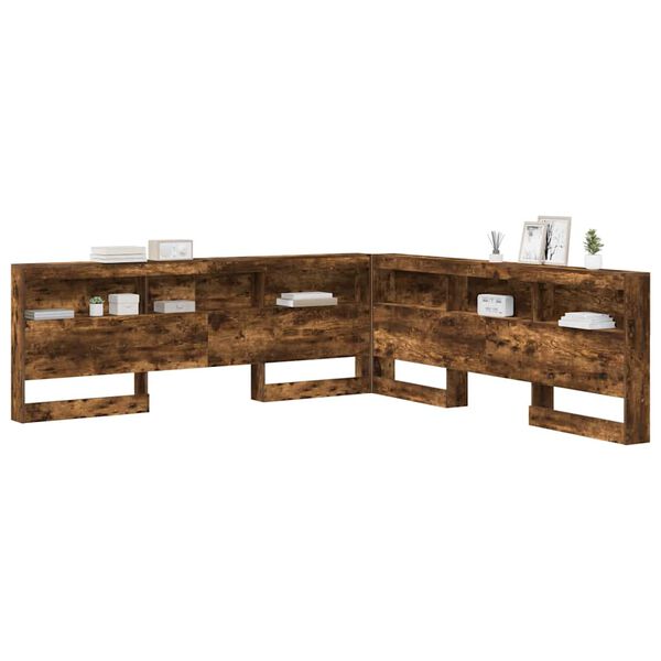 vidaXL S&auml;ilytysp&auml;&auml;ty hyllyll&auml; p&auml;&auml;tyll&auml; Savup&auml;hkin&auml; 200 cm Tekninen puu