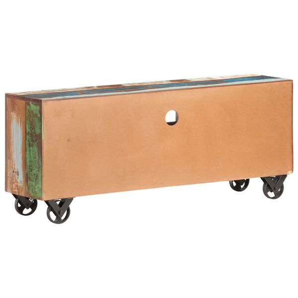 vidaXL TV-taso 120x30x50 cm kierr&auml;tetty t&auml;ysi puu