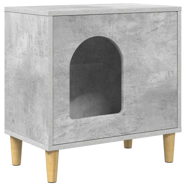 vidaXL Kissatalo Betoni 51 x 30 x 52 cm Tekninen puu
