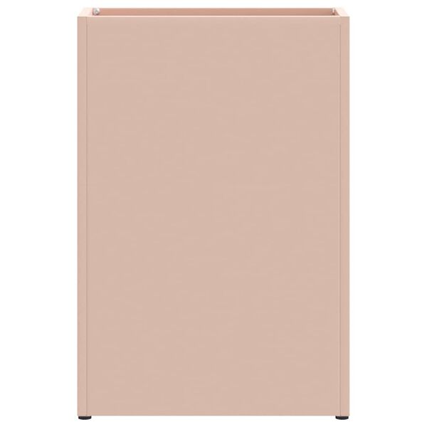 vidaXL Aurinkovarjojalusta Pinkki 28 x 12 x 41 cm Teräs