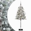 vidaXL Muovinen joulukuusi koristeilla 120 cm 150 LEDi&auml;