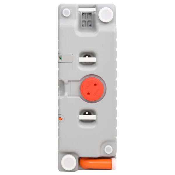 vidaXL Py&ouml;rill&auml; varustettu vesis&auml;ili&ouml; retkeilyyn 75 l harmaa