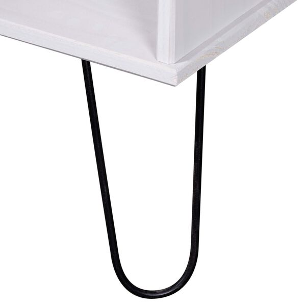 vidaXL Sohvapöytä New York valkoinen ja vaalea puu täysi mänty