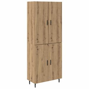 vidaXL Korkea kaappi 2 pcs Artisan tammi 69,5 x 34 x 180 cm