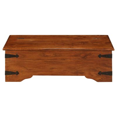 vidaXL Sohvapöytä täysi akaasiapuu hunajaviimeistelyllä 110x55x35 cm