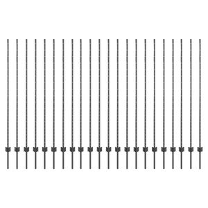 vidaXL Aitalatu 22 pcs Harmaa 200 cm Ter&auml;s