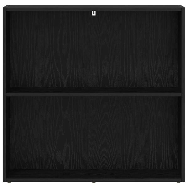 vidaXL Kirjahylly Musta tammi. 60 x 30 x 76.5 cm Tekninen puu