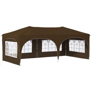 vidaXL Pop-up Juhlateltta 575 x 288 x 245 cm Taupe Oxford-kangas