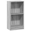 vidaXL Kirjahylly harmaa Sonoma 40x24x76 cm tekninen puu