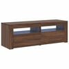 vidaXL TV-taso LED-valoilla ruskea tammi 120x35x40 cm