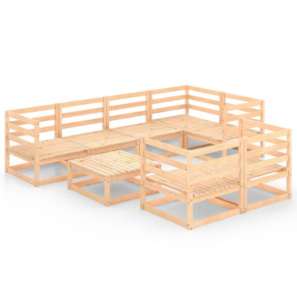 vidaXL 8-osainen Puutarhasohvasarja t&auml;ysi m&auml;nty