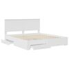vidaXL Sängyn runko Valkoinen 6FT Super King Size Tekninen puu