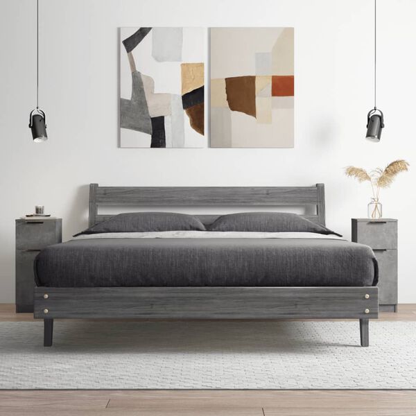 vidaXL Senkit 2 kpl betoninharmaa 30x30x70 cm tekninen puu