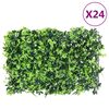 &nbsp;vidaXL Keinotekoinen lehtiaita 24 kpl vihre&auml; 40x60 cm