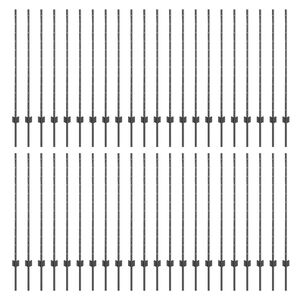 vidaXL Aitalatu 44 pcs Harmaa 160 cm Ter&auml;s