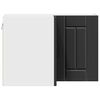 vidaXL Keitti&ouml;kaappi Musta 57 x 57 x 40 cm Tekninen puu