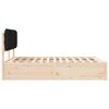 vidaXL Sänkyrunko verhoillulla päädyn päätyllä Musta 5FT King Size