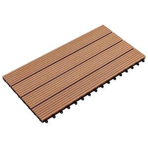 vidaXL Laudat 6 kpl Ruskea 60 x 30 cm WPC