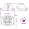 vidaXL Perhe Tipi Teltta katolla Vihreä 680 x 430 x 270 cm