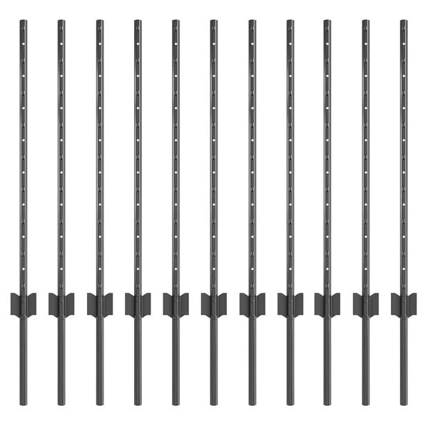 vidaXL Aitalatu 11 pcs Harmaa 80 cm Ter&auml;s