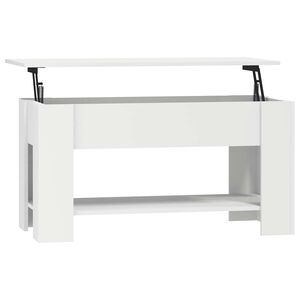 vidaXL Sohvap&ouml;yt&auml; valkoinen 101x49x52 cm tekninen puu
