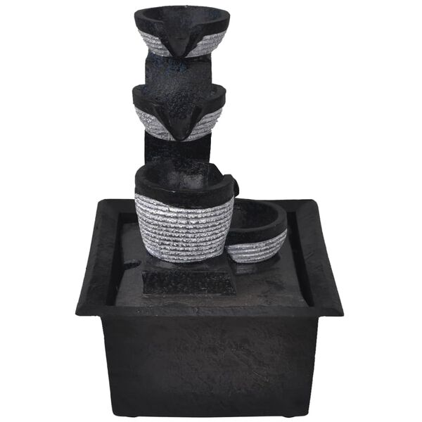 vidaXL Sis&auml;tilan Suihkul&auml;hde LED Valolla Hartsi