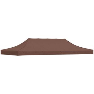 vidaXL Juhlateltan katto 6x3 m ruskea 270 g/m&sup2;
