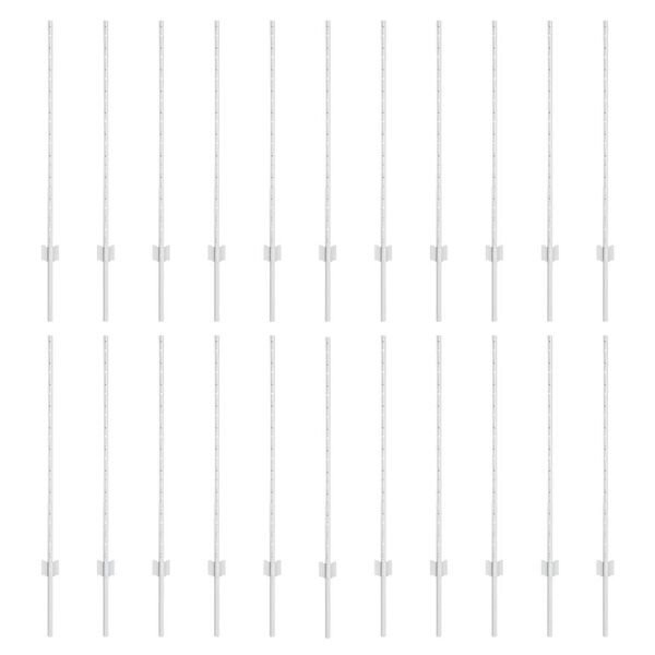 vidaXL Aidan pylv&auml;&auml;t 44 pcs Hopea 140 cm Ter&auml;s