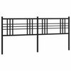 vidaXL Metallinen vaihtop&auml;&auml;ty musta 180 cm