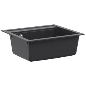 vidaXL Yksialtainen tiskiallas Graniitti 60 x 51 x 30,5 cm Grafiitti