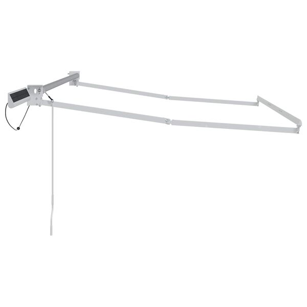 vidaXL S&auml;hk&ouml;k&auml;ytt&ouml;inen ulosvetokangasrunko Valkoinen 3 x 2,5 m Ter&auml;s