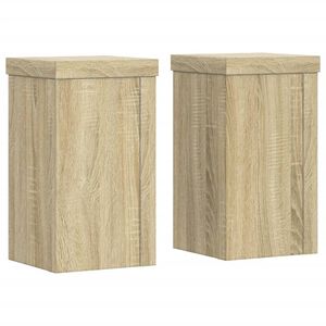 vidaXL Kasvitelineet 2 kpl Sonoma-tammi 10x10x18 cm tekninen puu