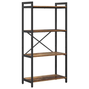 vidaXL Kirjahylly 60 x 30 x 120 cm Tekninen puu Vanha puu