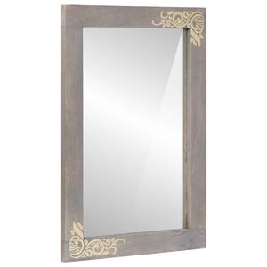 vidaXL Kylpyhuoneen peili Harmaa 70 x 50 x 2,5 cm