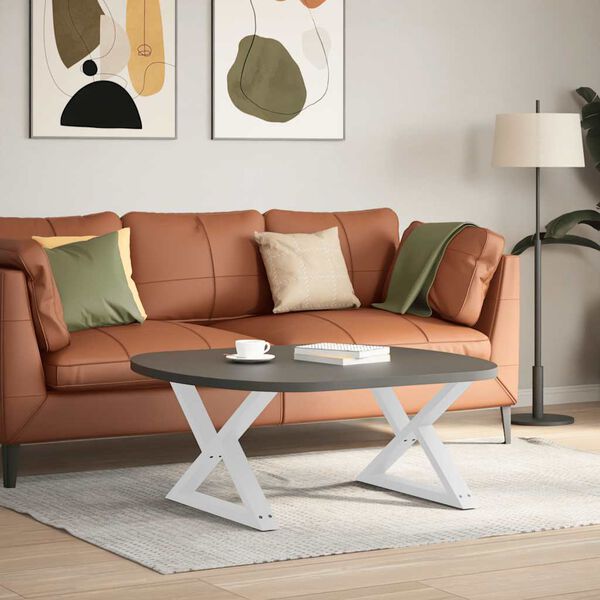 vidaXL Sohvap&ouml;yd&auml;n jalat 2 kpl valkoinen 70x(42-43,3) cm ter&auml;s