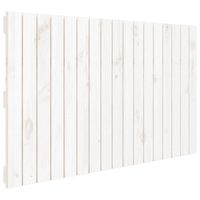 vidaXL Sängynpääty seinälle valkoinen 108x3x60 cm täysi mänty