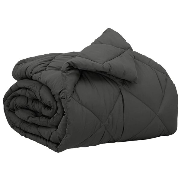 vidaXL Koko Vuoden Peitto Antrasiitti 220 x 135 cm Mikrokuitu