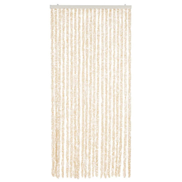 vidaXL Hyönteisverho beige ja valkoinen 90x220 cm Chenille