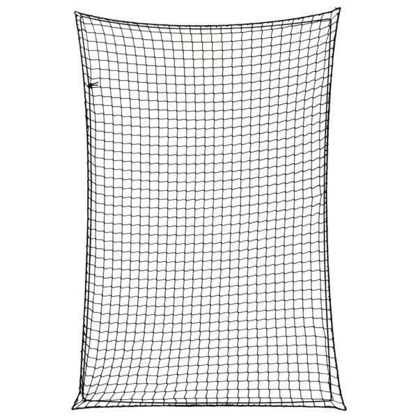 vidaXL Peräkärryn verkko joustavalla köydellä musta 2,2x1,5 m PP