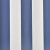 140010 vidaXL Awning Top Sunshade Canvas Navy Blue and White 4x3 m